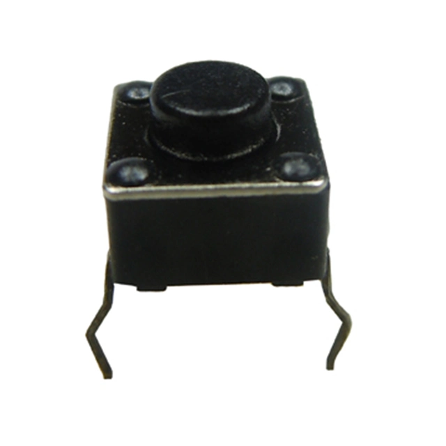 DIP Tact Switch with 6*6*5mm Round Handle 4 Pin