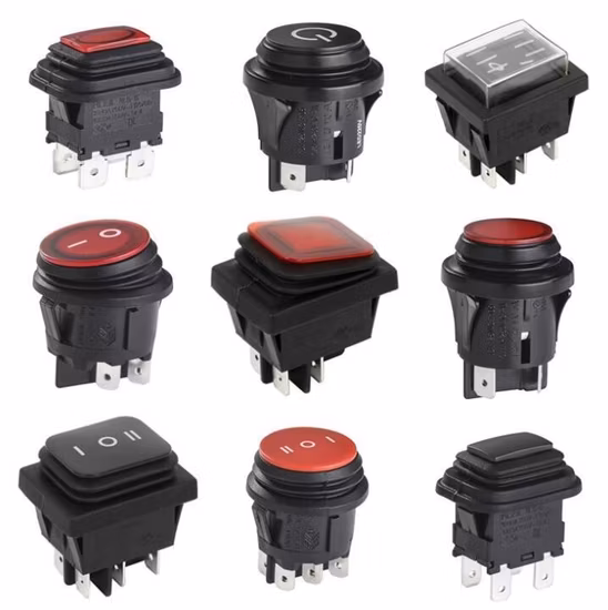 Interrupteur à bascule de puissance illuminé miniature / interrupteur à bascule 24V